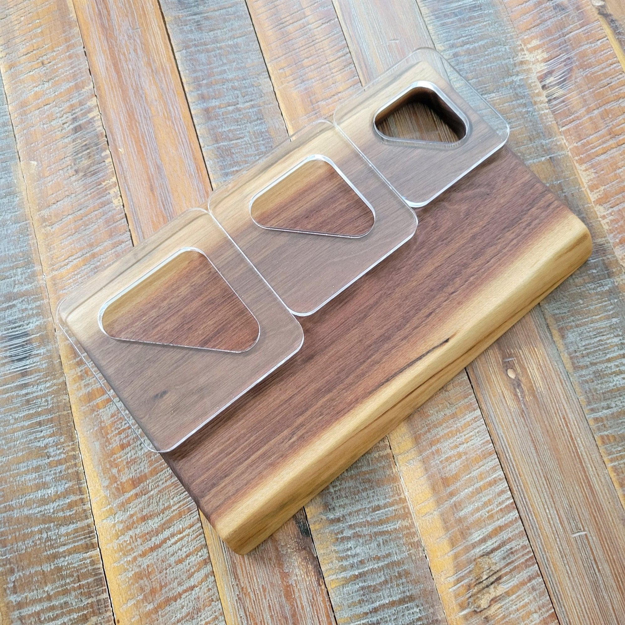 Triangle Cutting Board Corner Handle Acrylic Router Template