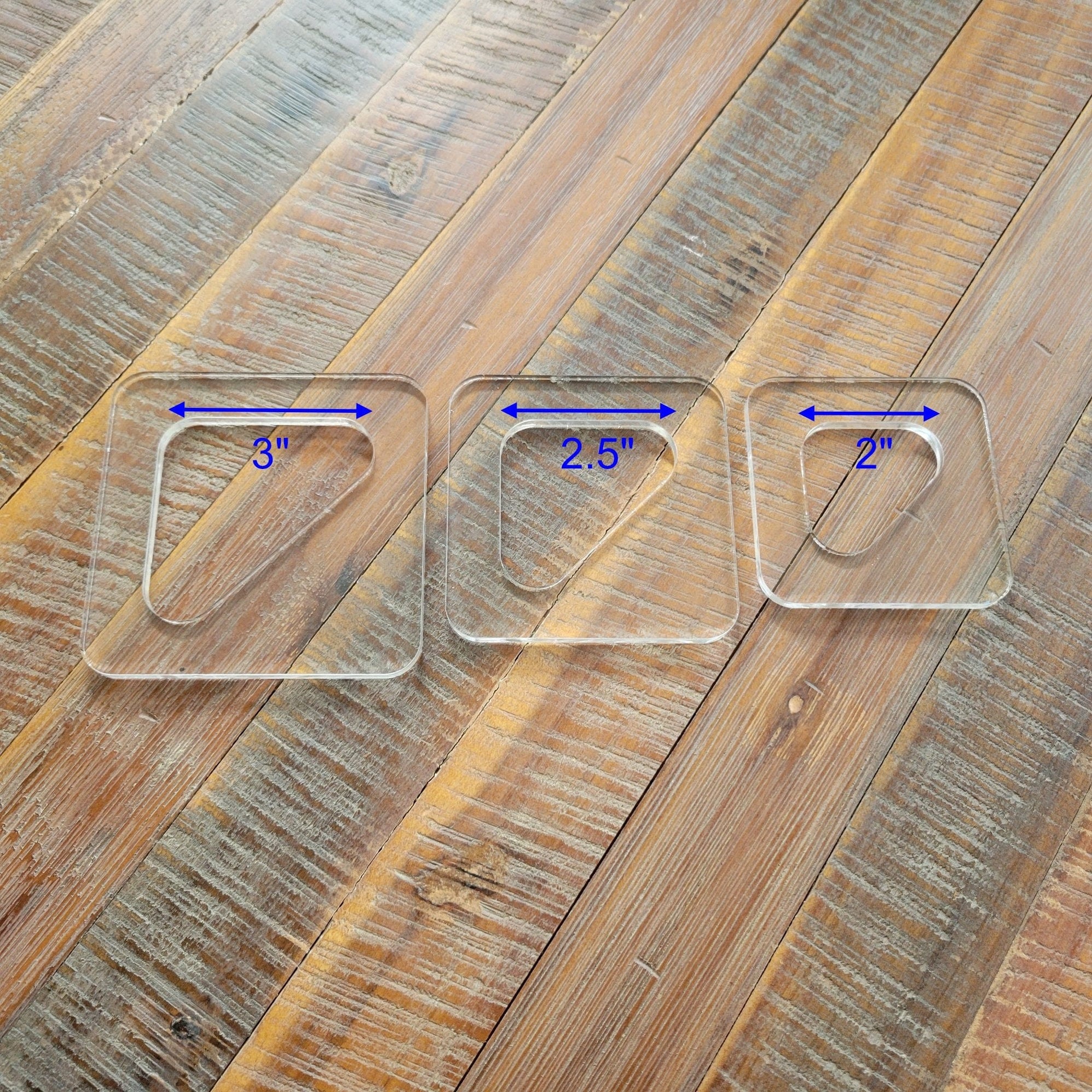 Triangle Cutting Board Corner Handle Acrylic Router Template — Wood ...