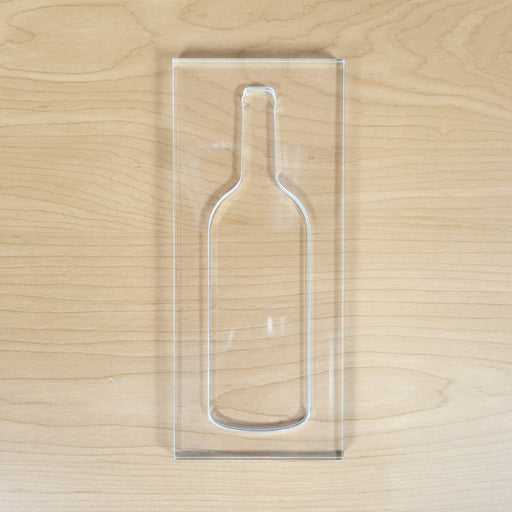 Wood Grain Junkie Wine Bottle Epoxy/Resin Inlay Acrylic Router Template